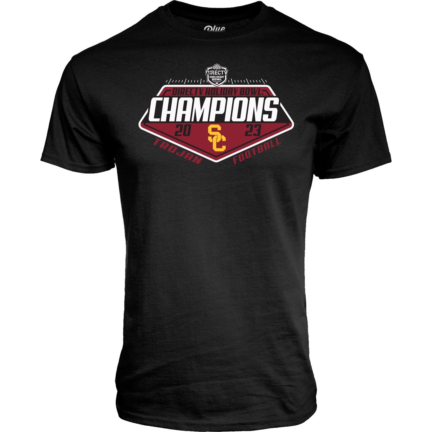 USC Football Unisex Holiday Bowl Champs 2023 SS Tee Black image01